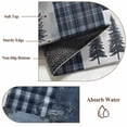 thumbnail image 6 of Navy Blue Plaid Round Area Rug 5 FT, Non Slip Bedroom Rugs, Vintage Farmhouse Animals Tree Washable Soft Circular Carpet Non-Shedding Floor Mat for Kitchen Dining Room Foyer Balcony Dorm, 6 of 8