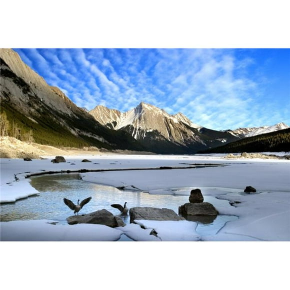 Posterazzi DPI1826518 Medicine Lake Jasper National Park Alberta Canada Poster Print by Richard Wear, 17 x 11