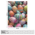 thumbnail image 4 of Orinice Easter Eggs Warm Lightweight Blanket Soft Fleece Blankets Throw Blanket for Living Rooms Sofa Decor Cow Gifts All Seasons Bedding Excellent Hand Feel 40x50in, 4 of 6
