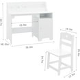 thumbnail image 3 of Historyli Conjunto de escritorio y silla para niños de 3 a 12 años,mesa de aprendizaje escolar de madera con espacio de almacenamiento,armario y tablero de anuncios, 3 of 7