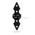 thumbnail image 2 of HEALEEP 10pcs Garden Gate Hinge Iron Black for Outdoor Installation and Use, 2 of 8