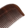 thumbnail image 3 of Peine de madera hecho a mano para no estático de madera de sándalo con finos Zulema Peine de masaje de cuero cabelludo, 3 of 7