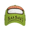 thumbnail image 2 of Fotbe Fresh Sushi Baseball Cap, Fresh Sushi Print Dad Hat,Outdoor Hat,Adjustable Sports Cap, Perfect For Activities, 2 of 9