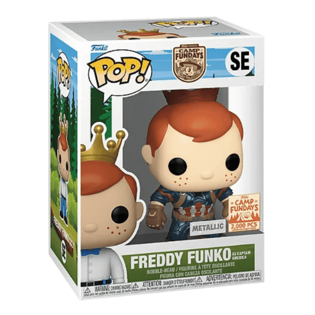 Funko POP! Fundays 2023: Freddy as Captain America Metallic (Limited to 2.000 pieces)