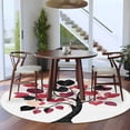 thumbnail image 4 of Valentine's Day Washable Round Area Rug 6 ft, Love Heart Tree, Soft Non Slip Rugs Stain Repellent Indoor Felt Carpet for Living Dining Room Bedroom Home Office, 4 of 9