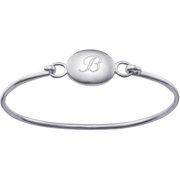 Personalized Planet Sterling Silver Initial Baby Bangle