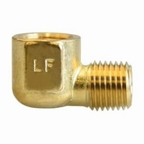 1/4 in. FPT X 1/4 in. D MPT Brass 90 Degree Street Elbow