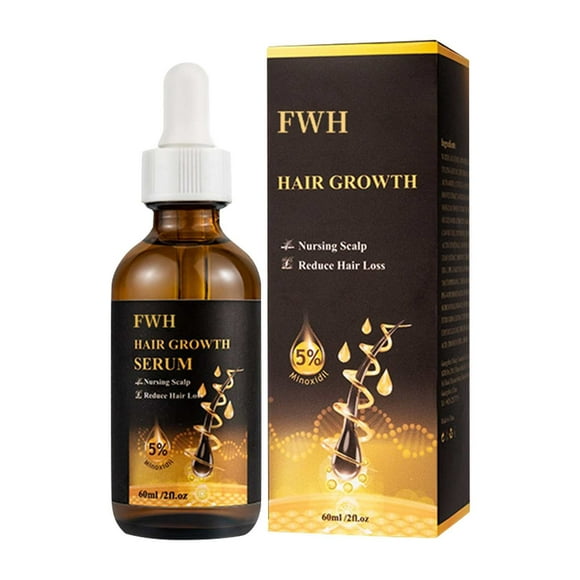 5% Minoxidil for Men and Women Hair Growth Oil, Biotin Serum, Hair Regrowth Treatment for Scalp Hair Loss, Natural, for Thicker Longer Fuller Healthier Hair