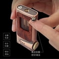 thumbnail image 3 of Kerosene lighter, Top Metal Pocket Lighter Daily Use, Sold Without Fuel.,SKU01249-古银雪花-百诚龙角复古, 3 of 8