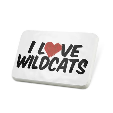 Porcelein Pin I Love Wildcats Lapel Badge – NEONBLOND