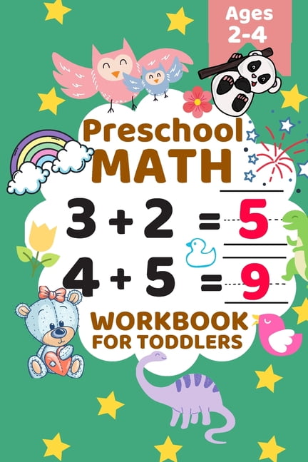 beginner math preschool learning book with number tracing and matching