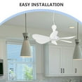 thumbnail image 2 of OUNONA Rechargeable Ceiling Fan Hanging Fans for Outside White Plastic 1 Set, 2 of 7