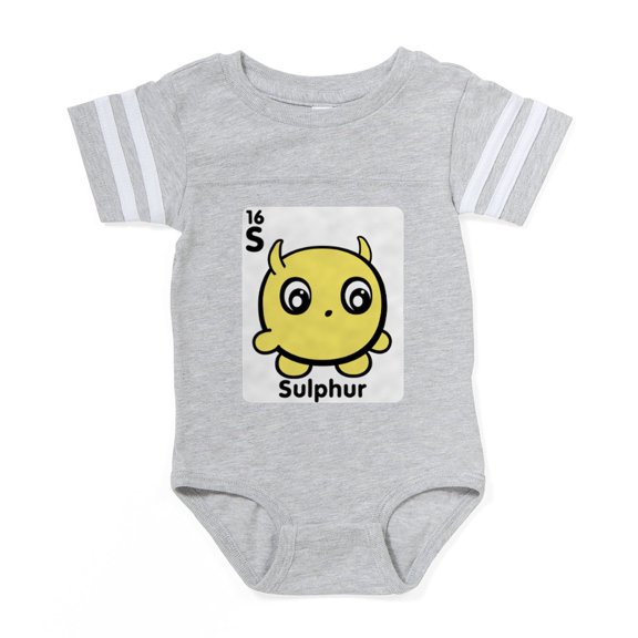 CafePress - Cute Element Sulphur S - Cute Infant Baby Football Bodysuit