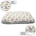 thumbnail image 3 of Llama Pet Bed, Desert Animals and Cactus on a Plain Background, Chew Resistant Pad for Dogs and Cats Cushion with Removable Cover, 24" x 39", White Pink Lime Green, by Ambesonne, 3 of 4