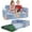 Blue, variant on Teler Kids Sofa Toddler Couch Extra Wide Glow in the Dark Baby Convertible Sofa ,Foldable Toddler Bed for Girls Boys