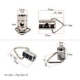 thumbnail image 4 of Miangastore Banjo Strap Lock Buttons for Guitar Use Silver Metal Ensures Sturdy Secure Locking Position Easy to Mount Small and Large Size, 4 of 8