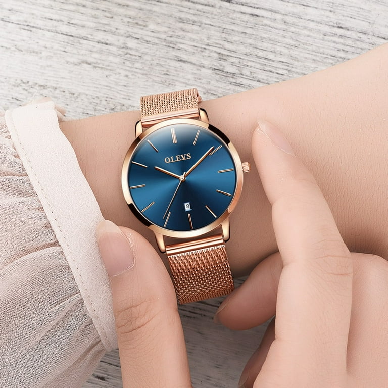 OLEVS Ladies Watches Rose Gold Japanese Quartz Female Watches for Women  Waterproof Stainless Steel Casual Dress Lady Wrist Watches