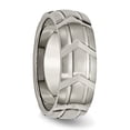 thumbnail image 4 of Titanium 8mm Wedding Band Ring Man Fancy  For Dad Mens  For Him, 4 of 10
