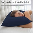 thumbnail image 5 of Solid Dark Blue Pillow Covers 16"x24", Minimalism Abstract Denim Texture Soft Brushed Microfiber Breathable Throw Pillow Covers, Decorative Pillowcase with Zipper for Couch Sofa Bedroom Living Room, 5 of 9