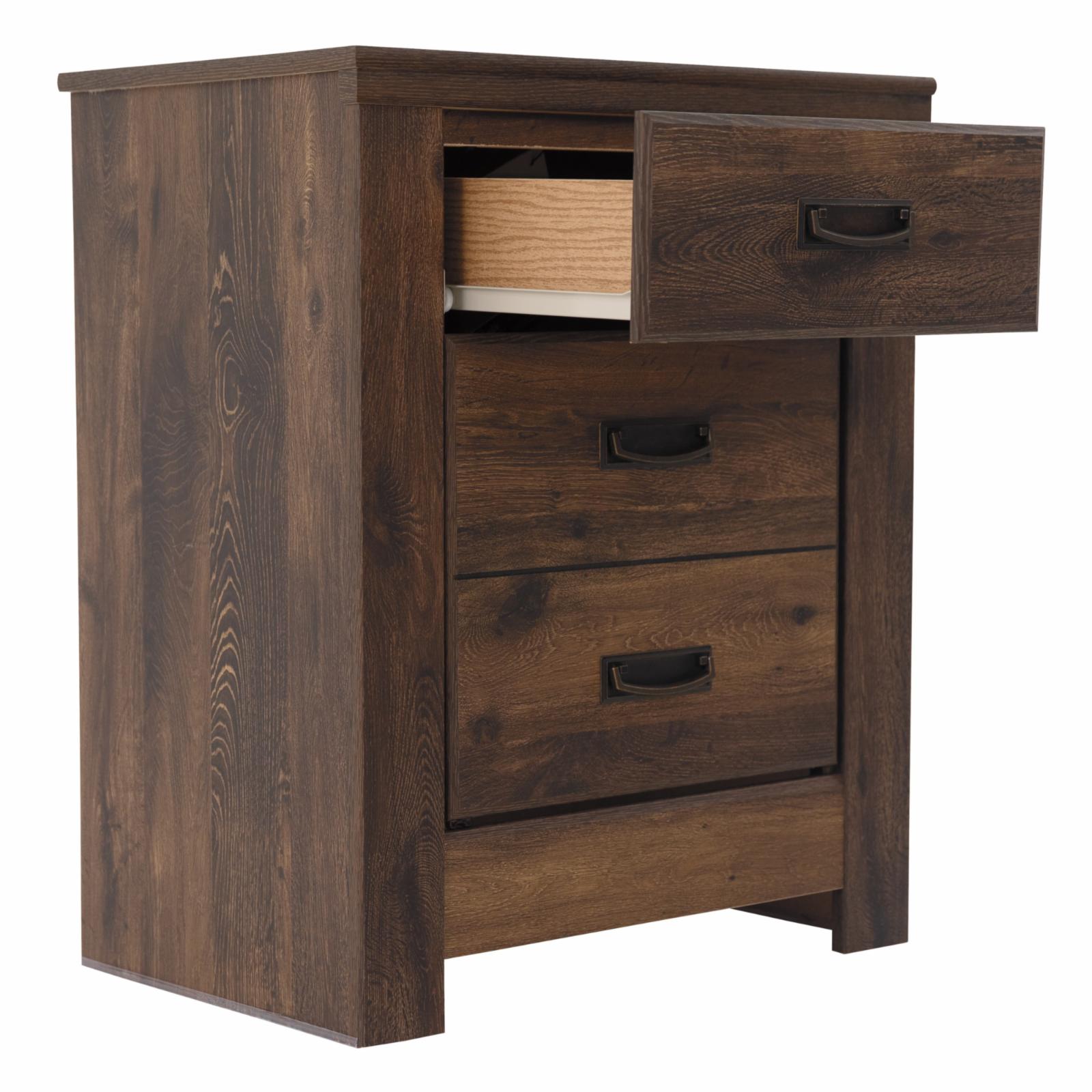 Signature Design by Ashley Quinden Dark Brown Two Drawer Nightstand - image 2 of 10