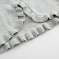 thumbnail image 4 of GYRATEDREAM Kids Girls Cardigan Sweaters Toddler Long Sleeve Cable Knitted Cropped Sweater Button Closure Tops for 1-8Y Gray, 4 of 9