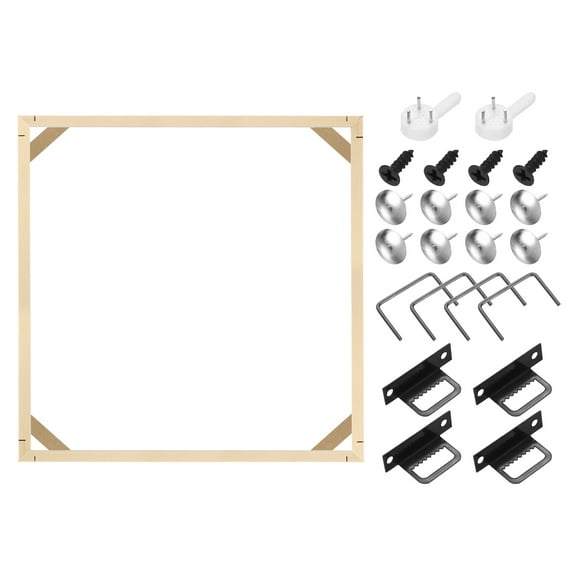 18 x 18 Inches Canvas Stretcher Bars, Wood Canvas Frame Kit Stretcher Frames