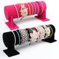 thumbnail image 4 of Tachiuwa Headband Hair Velvet Wrap Display Organizer Storage Rack Rose Red, 4 of 5
