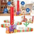 thumbnail image 2 of PENGXIANG Kids Train Toy Set Automatic Domino Train with Sound Kids Electric Stacking Toys Kids Creative Gift, 2 of 8
