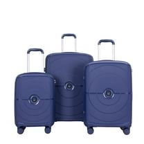 Open Box Landisun Luggage Sets 3 Piece, Hard Shell Suitcase Set with Spinner Wheels TSA Lock Carry on and Checked Luggage, Navy
