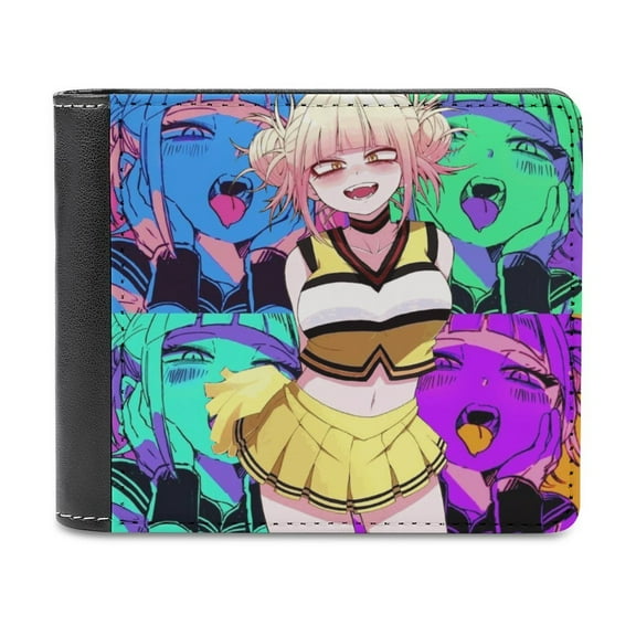 My Hero Academia Himiko Toga Slim Bifold Wallet Purse Leather Wallets for Men Women Card Holder Wallets - Thin & Stylish
