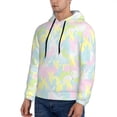 thumbnail image 2 of KLL Color Rabbit Print Mens Hoodie Long Sleeve Casual Pullover Hooded Sweatshirt Fashion Drawstring Hoodies with Pocket-XX-Large, 2 of 6