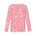 thumbnail image 7 of IROINNID Reduced Fall Shirts for Women Long Sleeve Tops Print Crewneck Comfortable Pullover Relaxed Fit Casual Shirt Fall Tops,Pink, 7 of 7