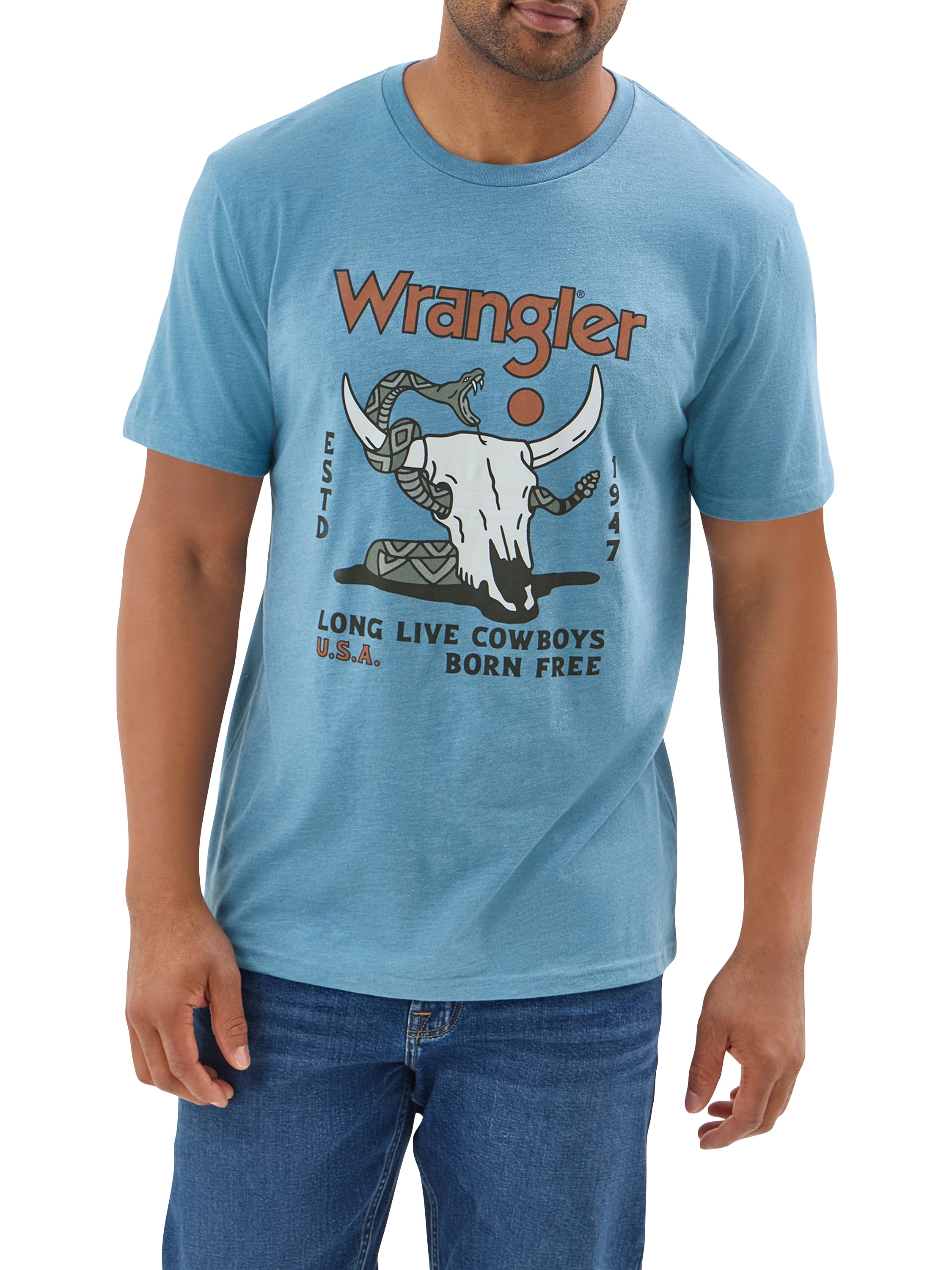 Wrangler® Men's and Big Men's Regular Fit Short Sleeve Graphic Tee, Sizes S-2XL