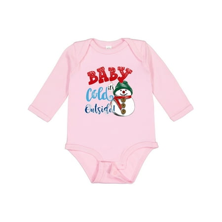 

Inktastic Baby It s Cold Outside Gift Baby Boy or Baby Girl Long Sleeve Bodysuit