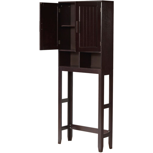 Elegant Home Fashions Dolce Over the Toilet Space Saver, Dark Espresso