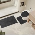 thumbnail image 2 of Xihbxyly Juego de Baño, Cortina de Ducha con Diseño de Corazón Romántico, Alfombrillas Impermeables, Almohadilla Absorbente En Forma de U, Regalo de Decoración para El Baño, Especial de San Valentín,, 2 of 7