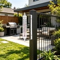 thumbnail image 6 of Outdoor Thermometer Waterproof, 10Inch Adjustable Angle Outside Temperature for Patio, Decorative Metal Wal Thermometer for Garden Greenhouse Garage, 6 of 6