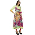 thumbnail image 3 of Bimba Women Long Flaired Polyester Dress Printed Kurta Kurti Ethnic Clothing, 3 of 8