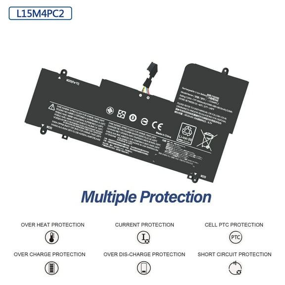 L15M4PC2 Battery For Lenovo Ideapad Yoga 710-15ISK Series 5B10K90778 5B10K90802