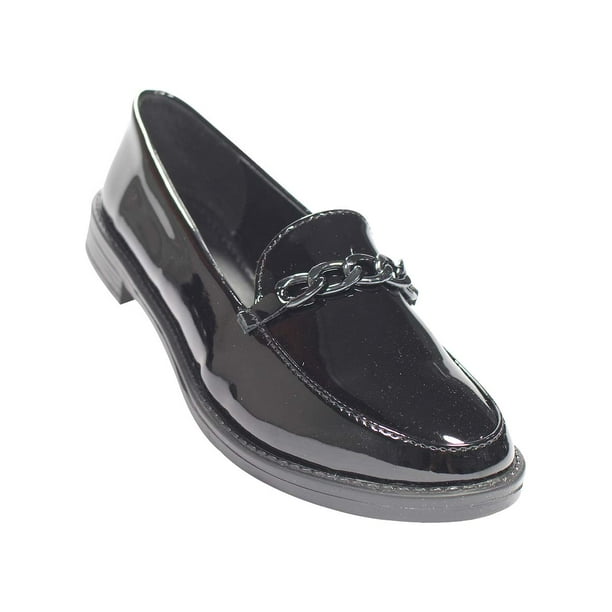MOCASIN CASUAL LEON MUJER NEGRO CHAROL 20107A LEON 20107ap