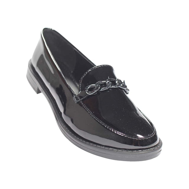 MOCASIN CASUAL LEON MUJER NEGRO CHAROL 20107A LEON 20107ap