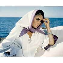 Elizabeth Taylor In The Sandpiper In Stylish White Robe By Beach 24X36 Classic Hollywood Poster