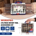 thumbnail image 2 of Kit de accesorios para herramientas rotativas WORKPRO 476PCS para cortar, etc., 2 of 9