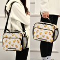 thumbnail image 5 of Insulated Lunch Bag 6L Leak-Proof Lunch Box with Shoulder Strap Multiple Pockets Lunch Tote Yellow and Cream Chicks, 5 of 9