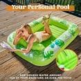 thumbnail image 3 of Inflatable Tanning Pool Lounger Float for Adults, 70" x 46" Large Suntan Tub Pool Floats Sun Tan Tub Ice Bath Tub Tanning Bed Blow up Pool Raft Lounge Floatie, L-Blue, 3 of 7