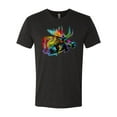 thumbnail image 2 of Wild Bobby, Colorful Rainbow Moose Head Wildlife Animal Lover Mens Premium Tri Blend T-Shirt, Vintage Black, Large, 2 of 3