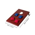 thumbnail image 3 of Solid Wood Cornhole Set with 8 Bean Bags, Outdoor Tailgate Yard Game, Cornhole Game Set for Tailgate Backyard Toss Games Indoor&Outdoor Activities, 3 of 5