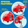 thumbnail image 4 of Camión de bomberos de juguete JOYIN para niños pequeños con luces y sonidos, 4 of 8