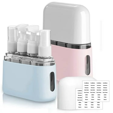 8 Pack Travel Containers Set for Toiletries, TSA Approved Travel Size Bottles, Leak Proof Travel Accessories for Business or Personal Travel Use