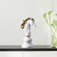 thumbnail image 3 of 2pcs Resin Chess Pieces International Chess Figures Retro Home Decoration Simple Knight, 3 of 7